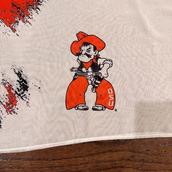 GUC OSU Oklahoma State COWBOYS Sheer Poncho Top S/M, But Fits Like One Size - Picture 3 of 4